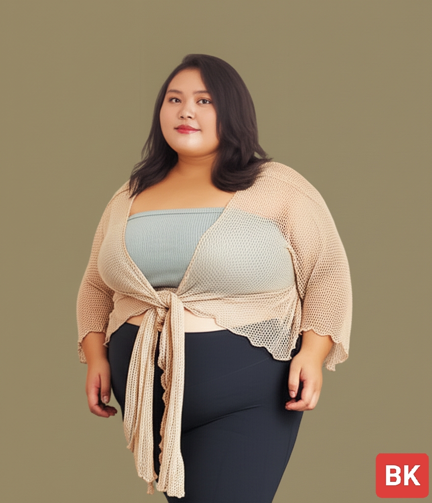 lightweight plus-size knitwear for women