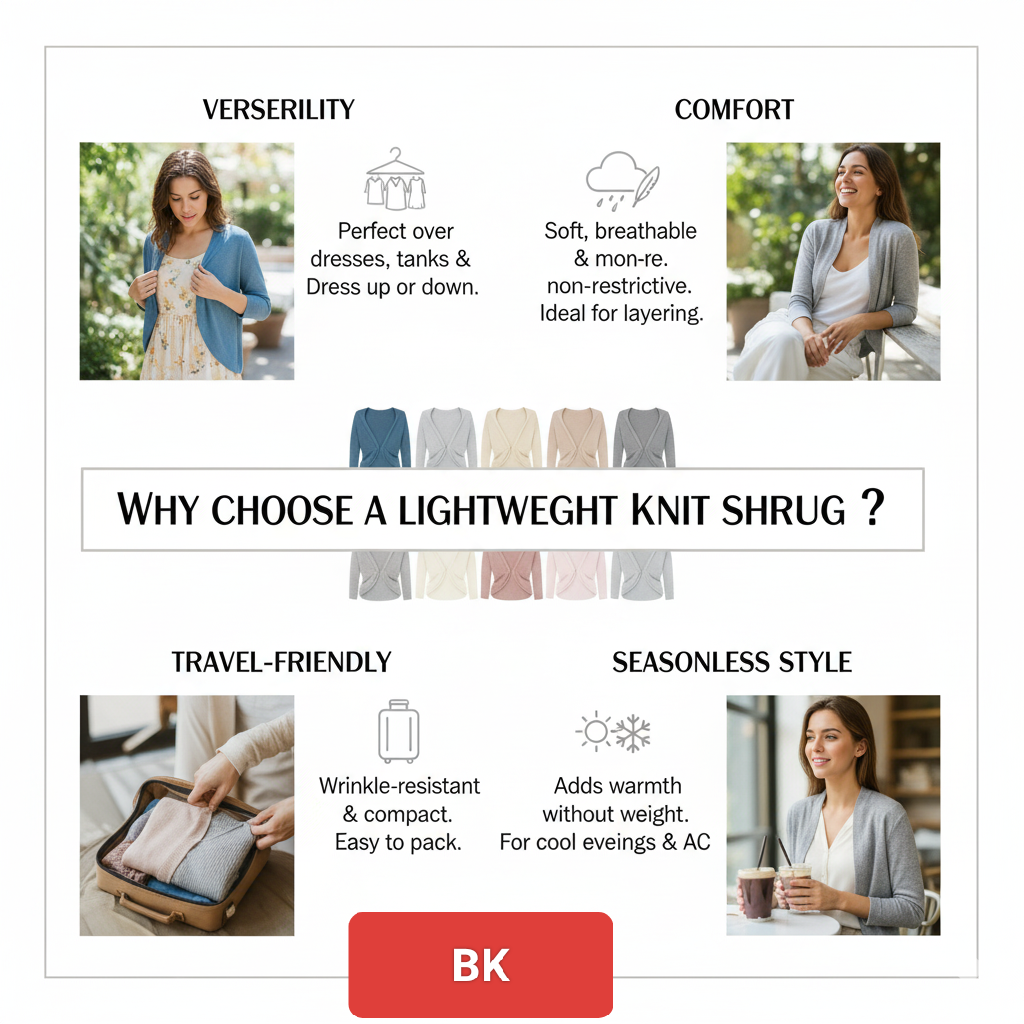 Why Choose a Lightweight Knit Shrug
