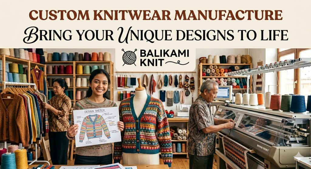 Custom knitwear manufacture